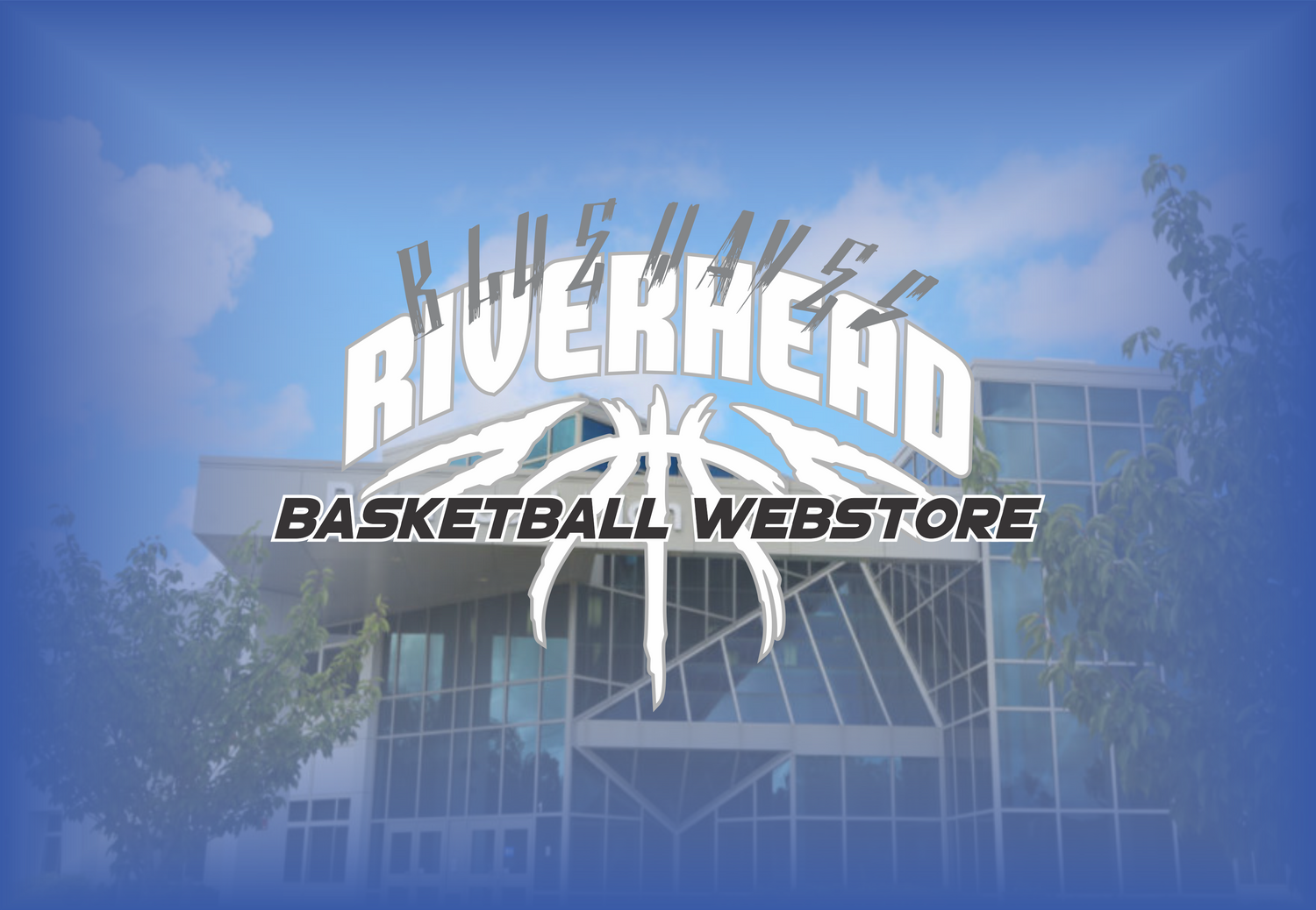 High school basketball team webstore header for team merch