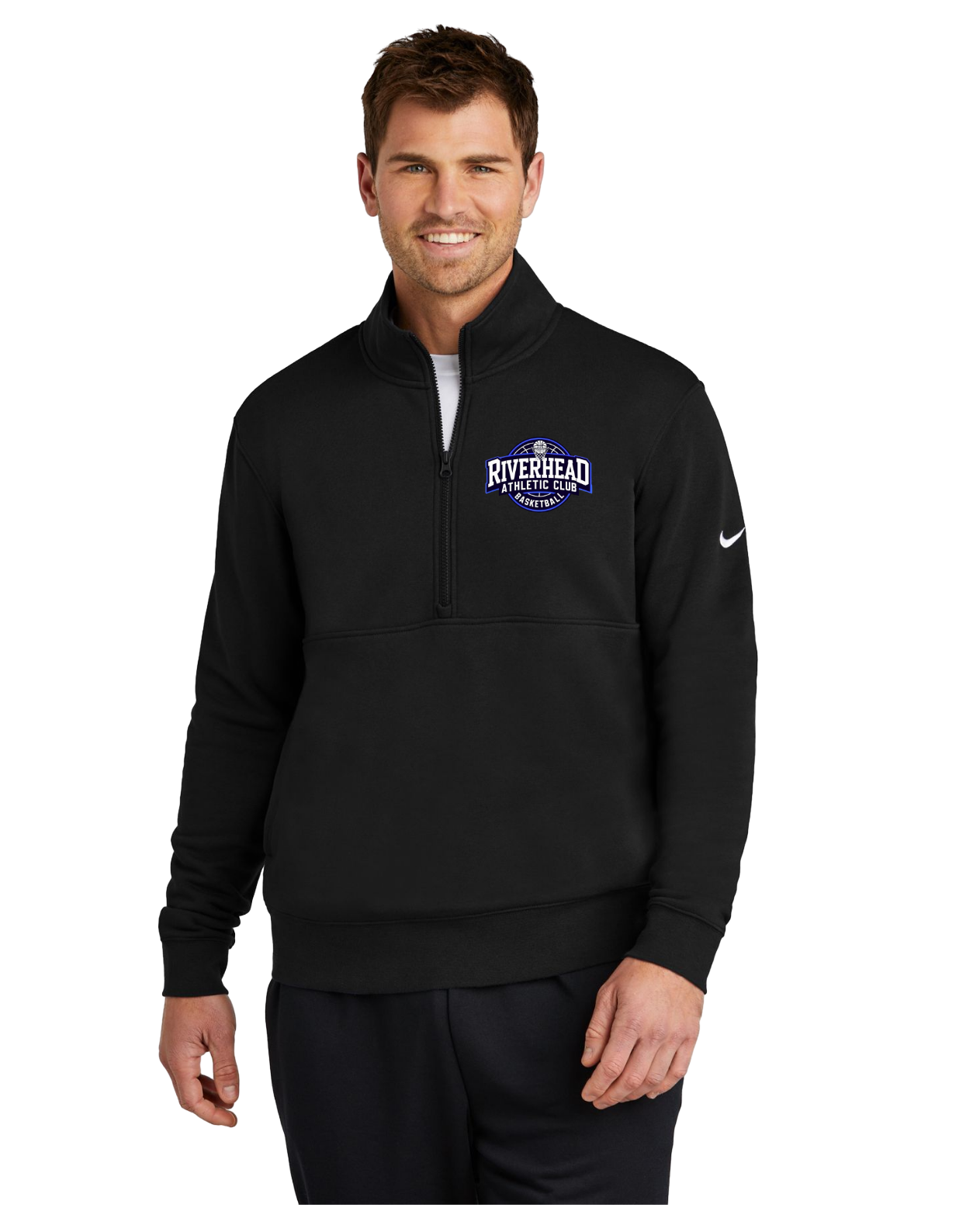 Nike Club Fleece Sleeve Swoosh 1/2-Zip