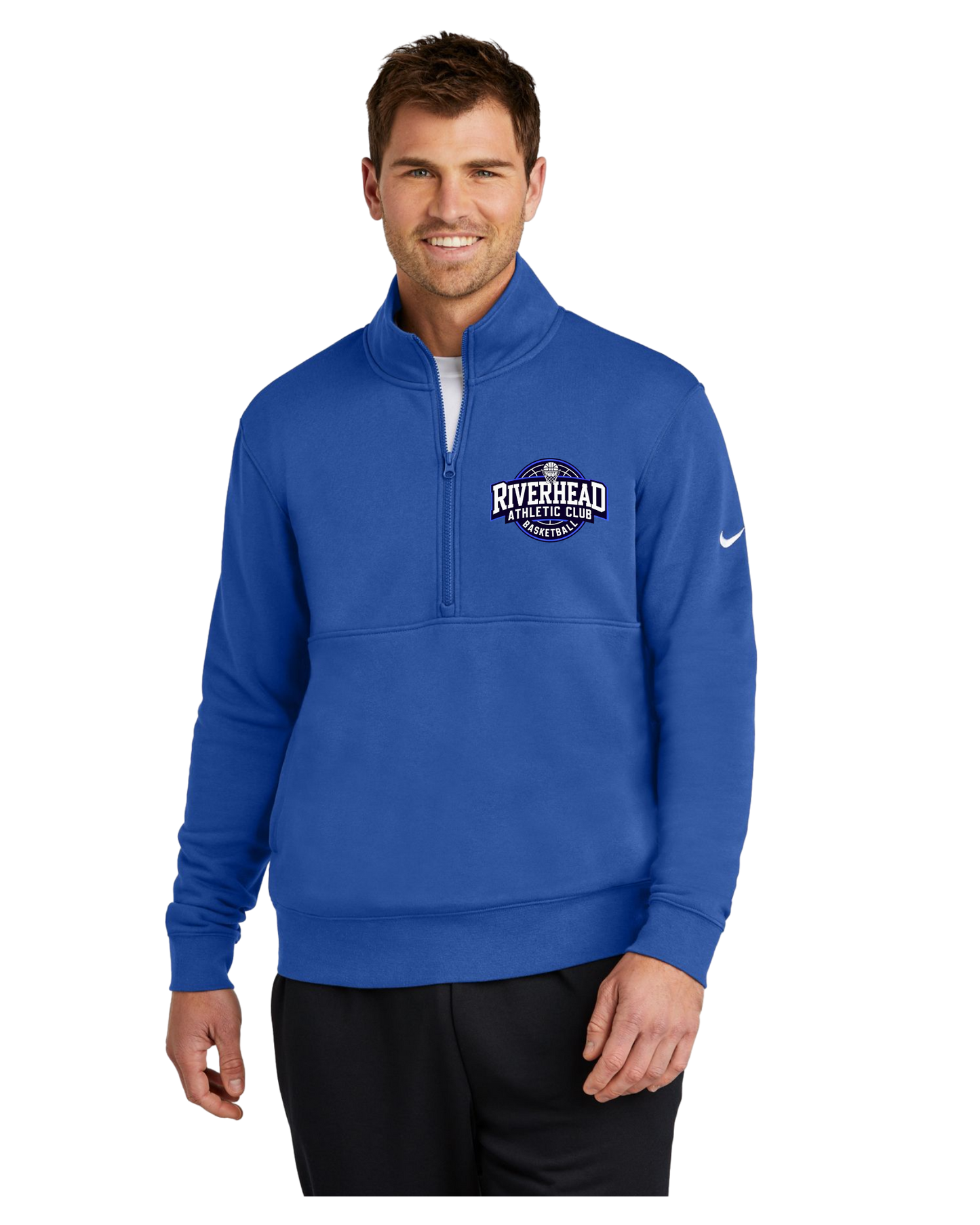 Nike Club Fleece Sleeve Swoosh 1/2-Zip